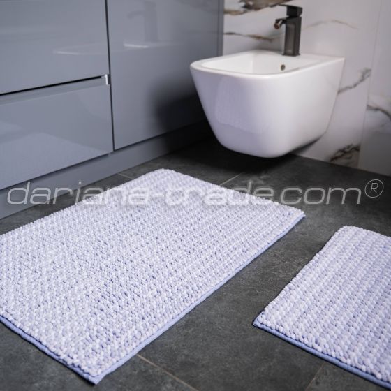 Килим для ванної кімнати Мелоді, лавандовий, 60x100 см