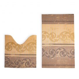 Набір килимів 80x48 + 48x48 см бежевий