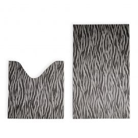 Набір килимів 80x48 + 48x48 см сірий