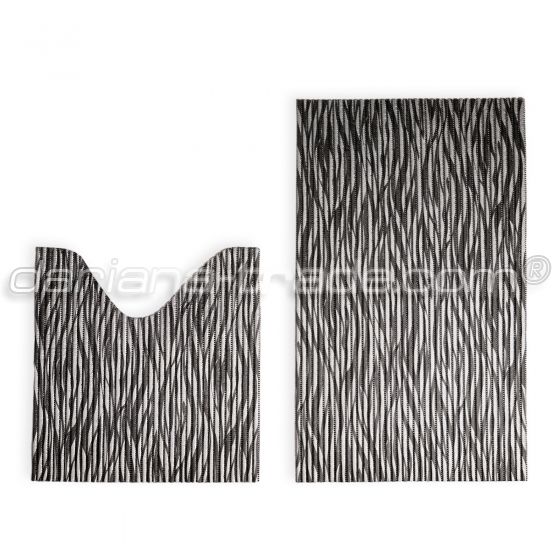 Набір килимів 80x48 + 48x48 см сірий