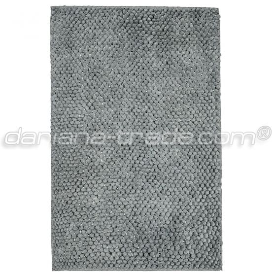 Килимок для ванної кімнати Ананас, срібно-сірий, 50x80 см