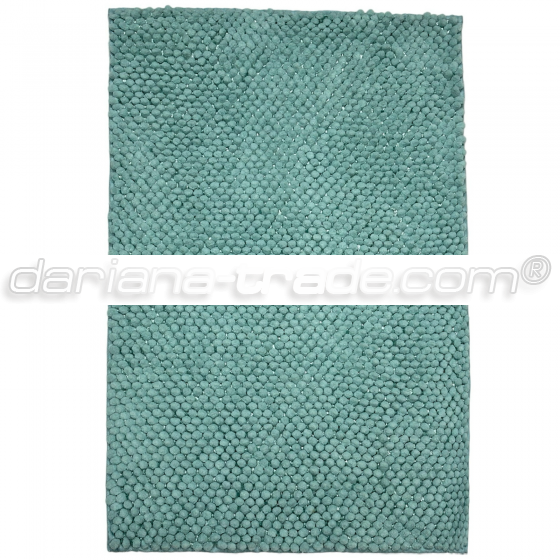 Килимок для ванної кімнати Ананас, крижаний зелений, 55x80 см