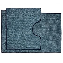 Набір килимків для ванної кімнати Standard Plus, темно-синій 60х90+60х50см