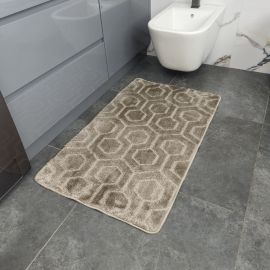 Килимок  для ванної соти 60x100см світло-сірий