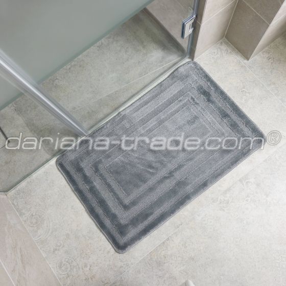Килимок Econom 50x80 сірий рамка