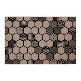 Килимок Льон, прінт мозаїка, 45х75 см