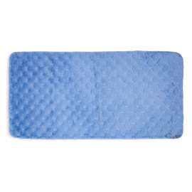 Килимок з еко-хутра Діамант 75x150см, кришталево-блакитний