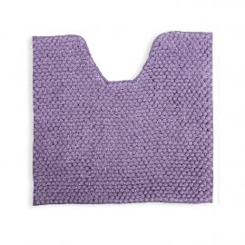 Килимок для ванної кімнати Ананас, ірисовий, 55x50 см з вирізом 