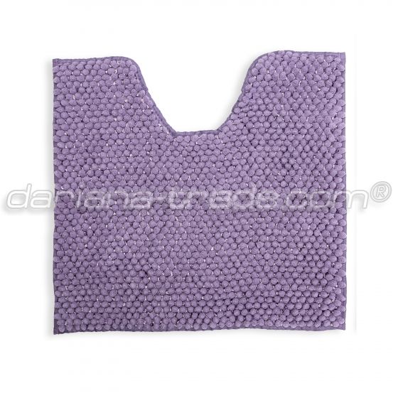 Килимок для ванної кімнати Ананас, ірисовий, 55x50 см з вирізом 