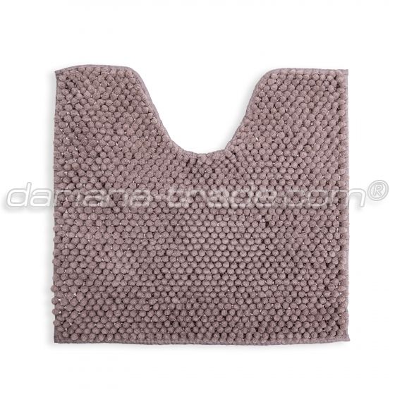 Килимок для ванної кімнати Ананас, опаловий, 55x50 см з вирізом