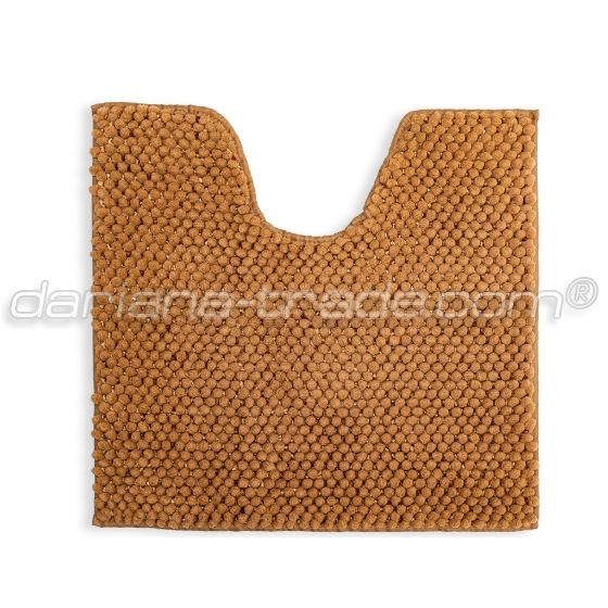 Килимок для ванної кімнати Ананас, пісочний, 55x50 см з вирізом