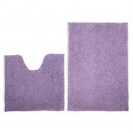 Набір килимків для ванної кімнати Ананас, ірисовий 55х80+55х50см