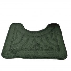 Килимок Econom 50x40 з вирізом зелений орнамент