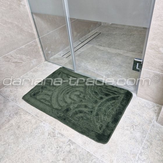 Килимок  Econom 50x80 зелений орнамент