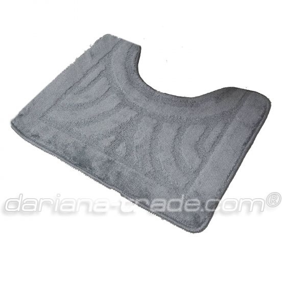 Килимок Econom 50x40 з вирізом сірий орнамент