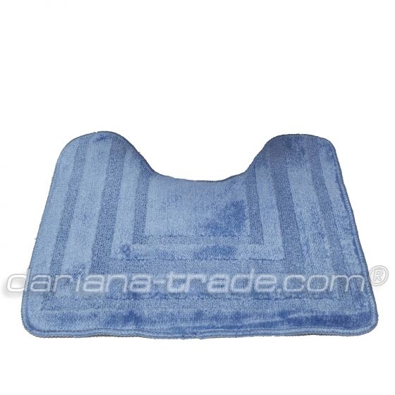 Килимок Econom з вирізом 50х40 синій рамка	