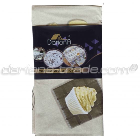 Скатертина для столу Флізелін 135х200см, дизайн в асортименті