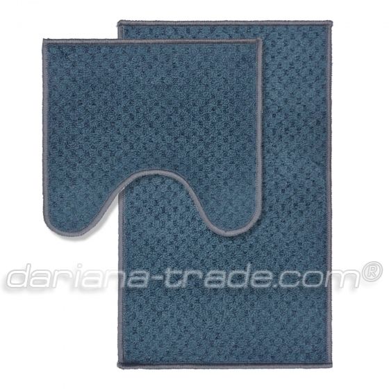 Набір килимків для ванної кімнати LITTLE 44x70+44x40 см синій