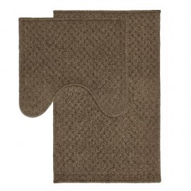 Набір килимків для ванної кімнати LITTLE 44x70+44x40 см коричневий