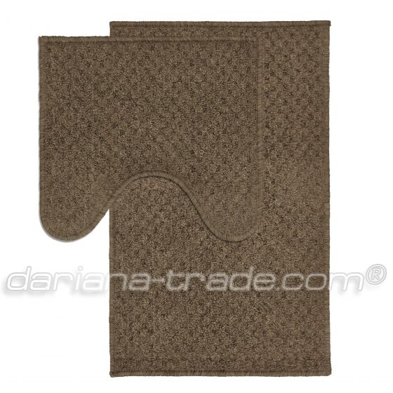 Набір килимків для ванної кімнати LITTLE 44x70+44x40 см коричневий