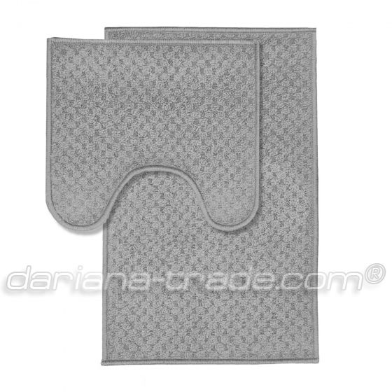 Набір килимків для ванної кімнати LITTLE 44x70+44x40 см сірий