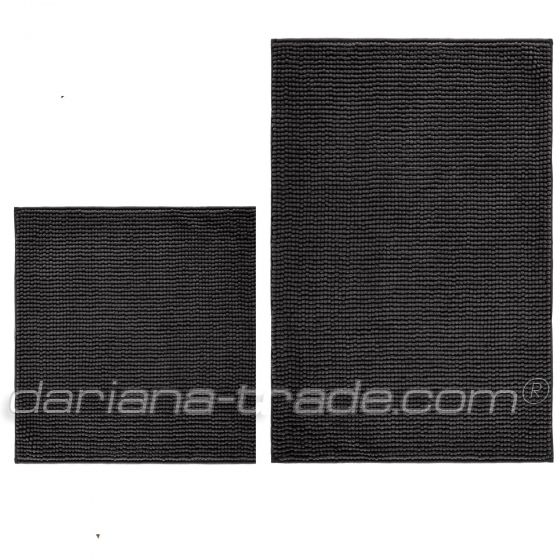 Набір килимків для ванної кімнати Standard, темно-сірий 60х90+60х50см