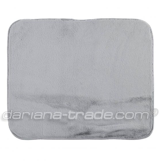 Килимок з еко-хутра Moonbeam 50x60 см, світло-сірий