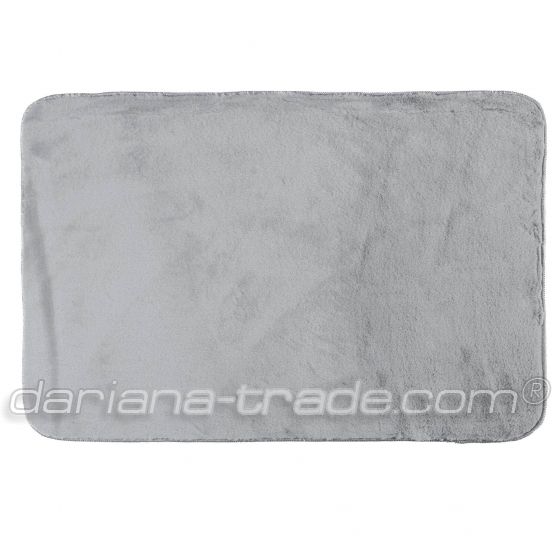 Килимок з еко-хутра Moonbeam 60x90 см, світло-сірий