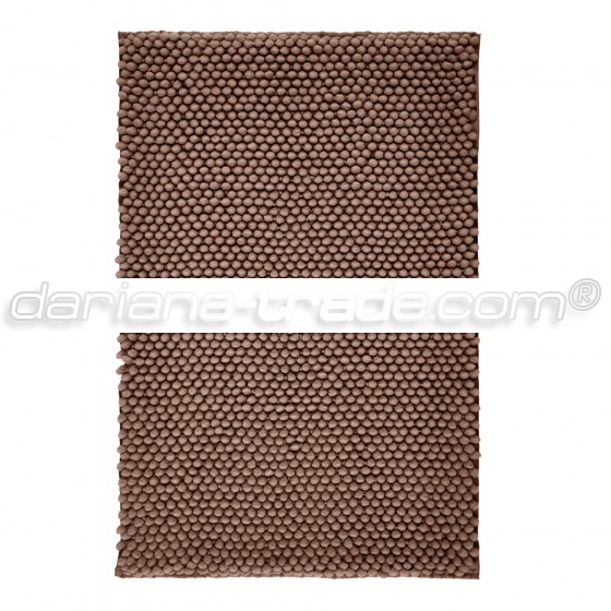 Килимок для ванної кімнати Ананас, какао, 55x80 см