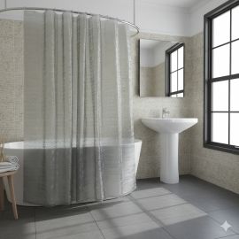 Шторка PEVA 180х180 WB93-gray