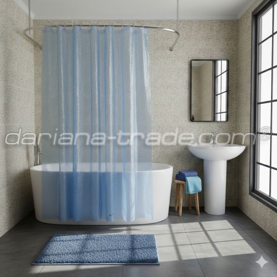 Шторка PEVA 180х180 WB6-blue