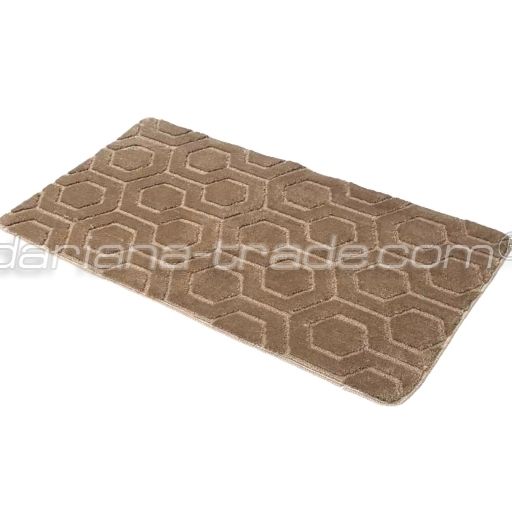 Килимок для ванної соти 60x100 бежевий 