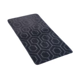 Килимок для ванної соти 60x100см сірий