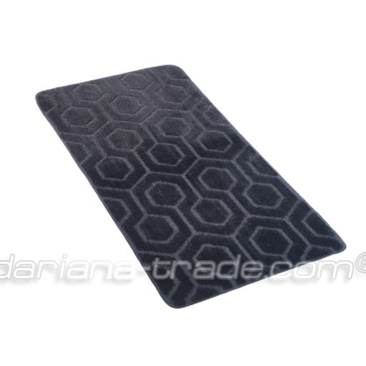 Килимок для ванної соти 60x100см сірий