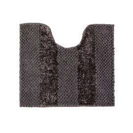 Килимок для ванної кімнати Матрас, попілястий, 55x50см з  вирізом