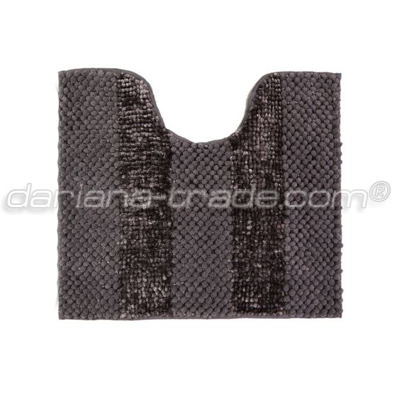 Килимок для ванної кімнати Матрас, попілястий, 55x50см з  вирізом