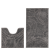 Набір килимів для ванної JOY 57x100+57x50 см сірий геометрія