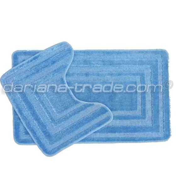 Набір килимів поліпропілен Econom 50х80+50х40 синій, рамка