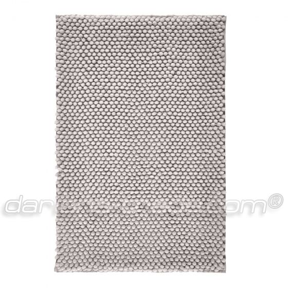 Килимок для ванної кімнати Ананас, срібно-сірий, 50x80 см