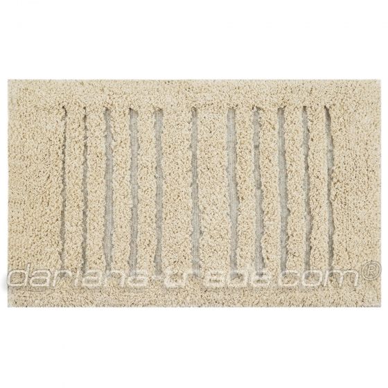 Килим з бавовни Softa 45x75 бежевий з лініями