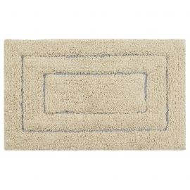 Килим з бавовни Softa 45x75 см бежевий з рамкою