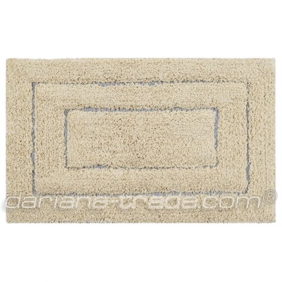 Килим з бавовни Softa 45x75 см бежевий з рамкою