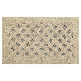 Килим з бавовни Softa 45x75 см бежевий з ромбами