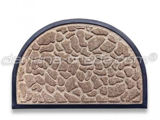 Килимок MX, півколо світло-коричневий, 40х60см